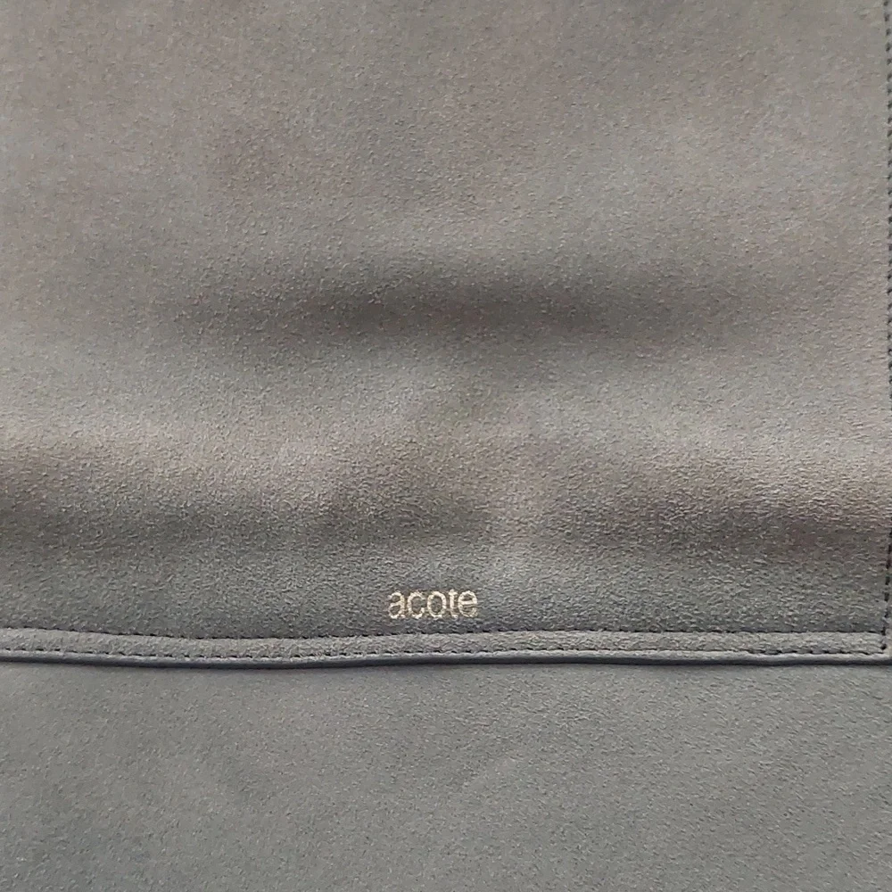 Acote suede grayish blue bag. - Picture 8 of 11